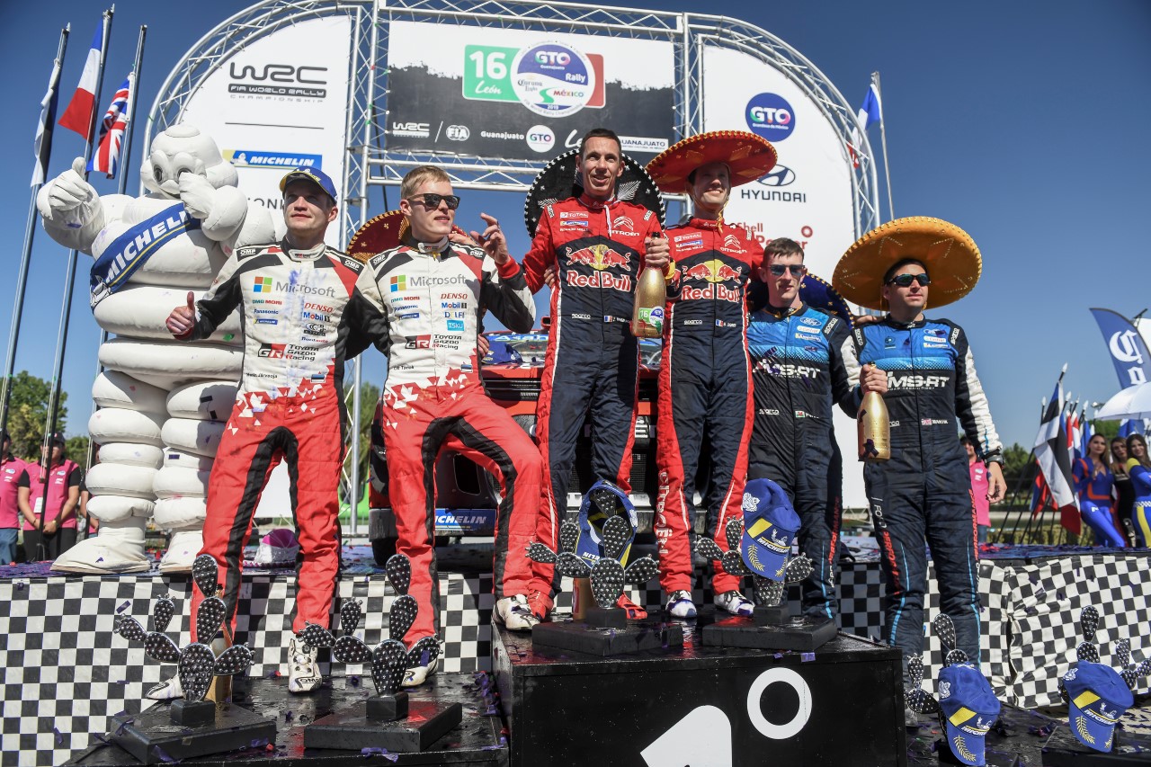 Tänak vybojoval pro TOYOTA GAZOO Racing v Mexiku druhé místo 