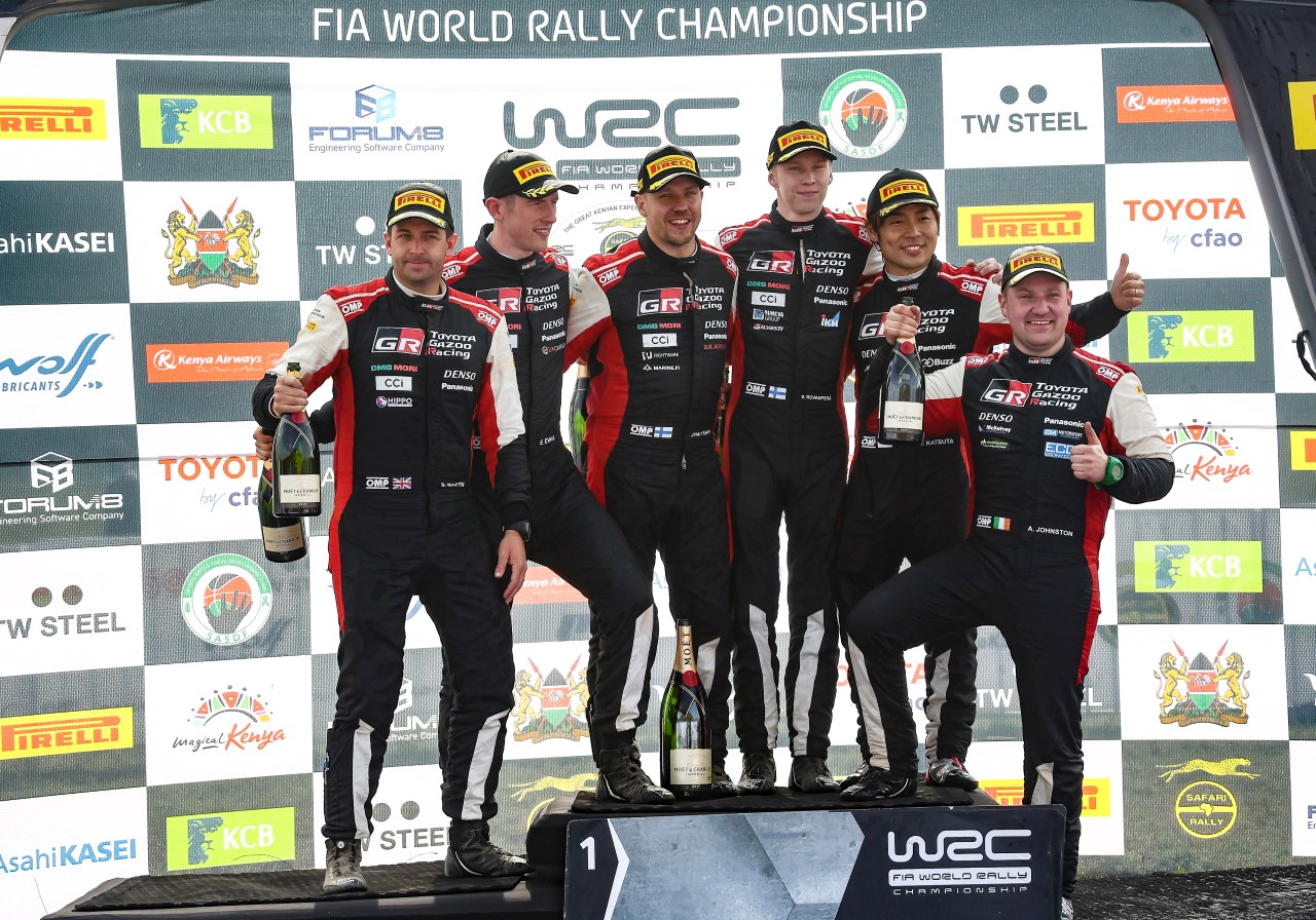Rallye Safari Keňa: Toyota se zapsala do historie ziskem prvních čtyř míst