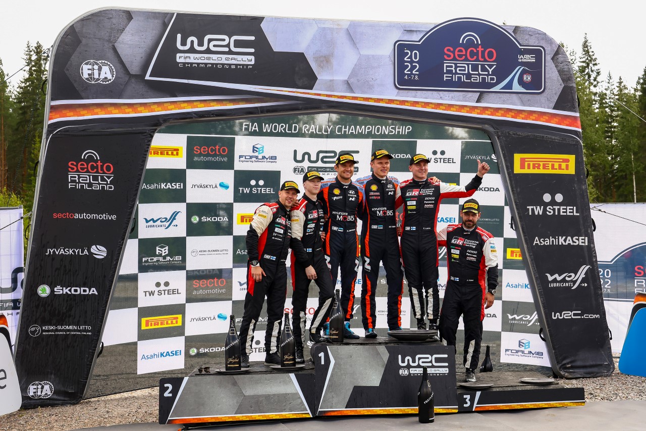 Rovanperä s Toyotou na Rallye Finsko dojel druhý a zvyšil svůj náskok 