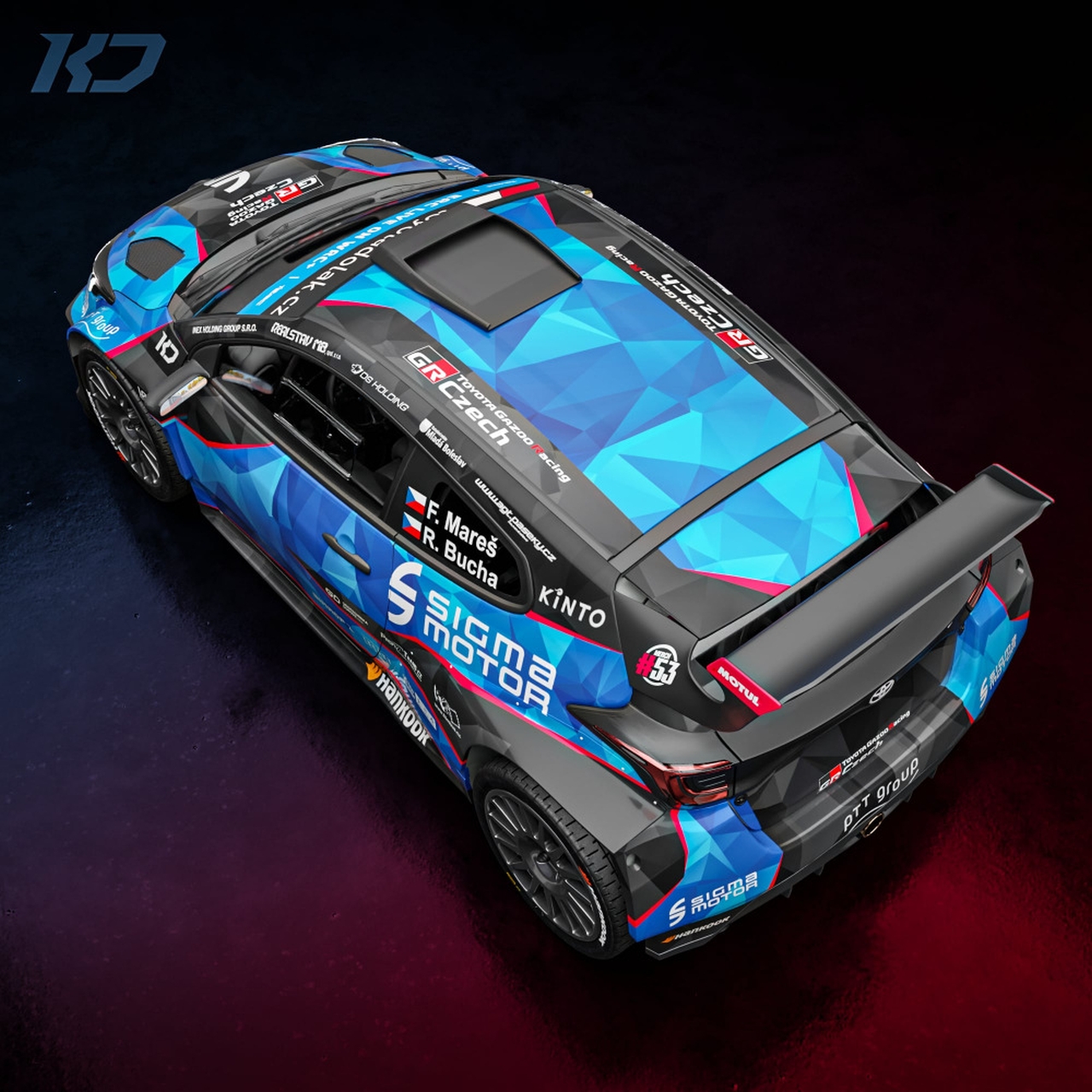 Tým jezdce Filipa Mareše rozšíří značku Toyota Gazoo Racing Czech