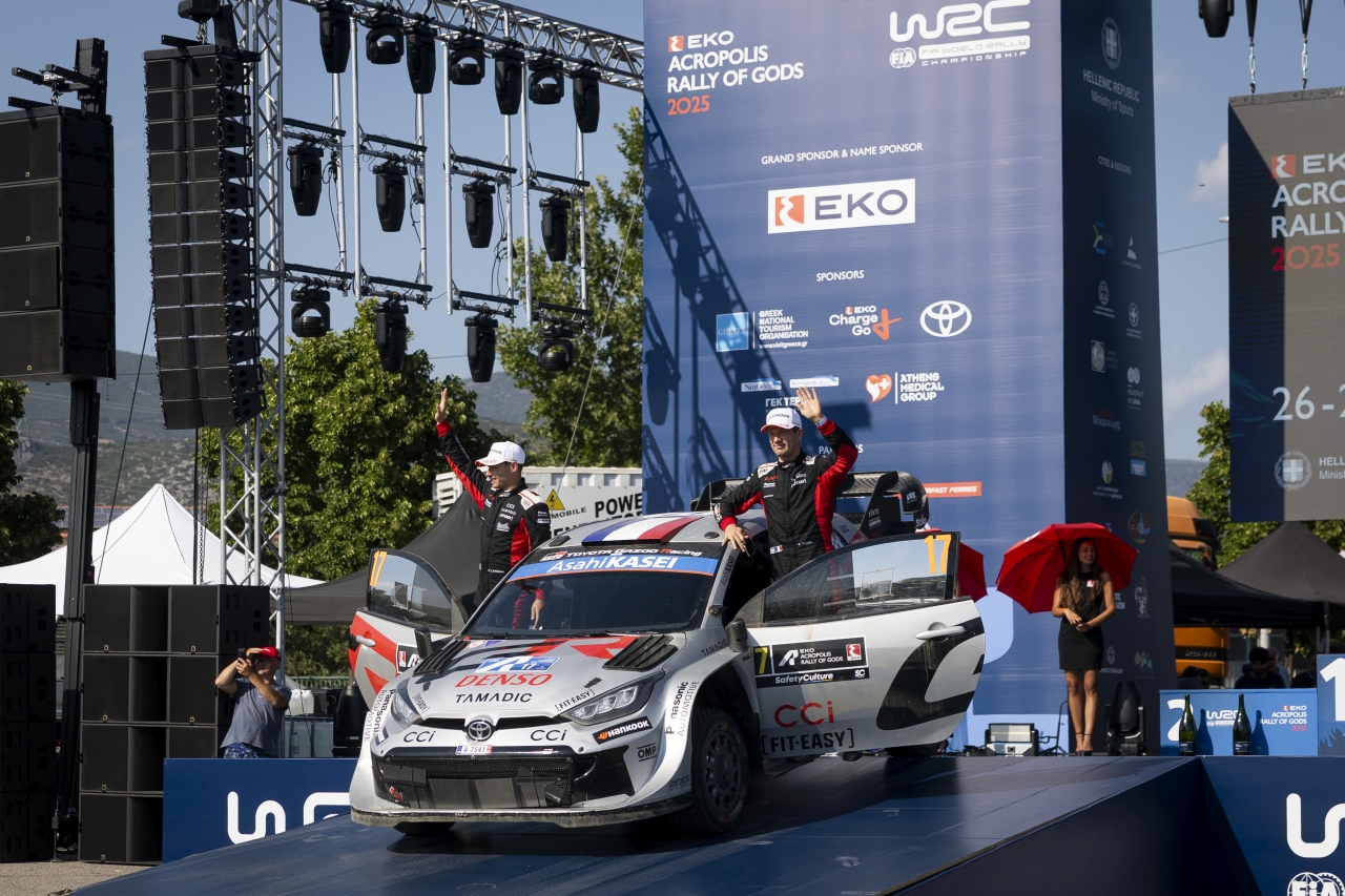  Spalující Rallye Akropolis přinesla celkové druhé místo pro Ogiera z TOYOTA GAZOO Racing