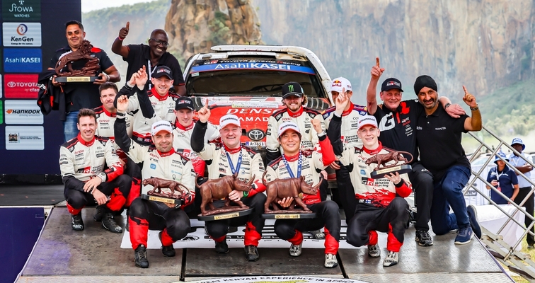 Safari rallye Keňa: Katsuta vybojoval pro Toyotu premiérové vítězství