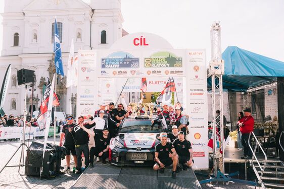 Filip Mareš s vozem Toyota GR Yaris Rally2 ovládl Rallye Šumava Klatovy 