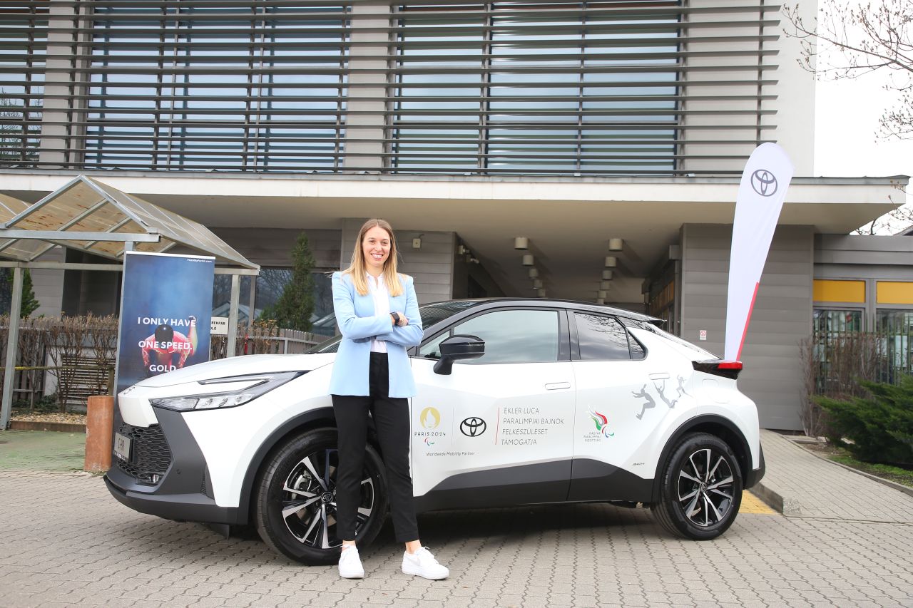 Mától Ekler Luca paralimpiai bajnok is a Toyota támogatásával készülhet az idei Paralimpiára