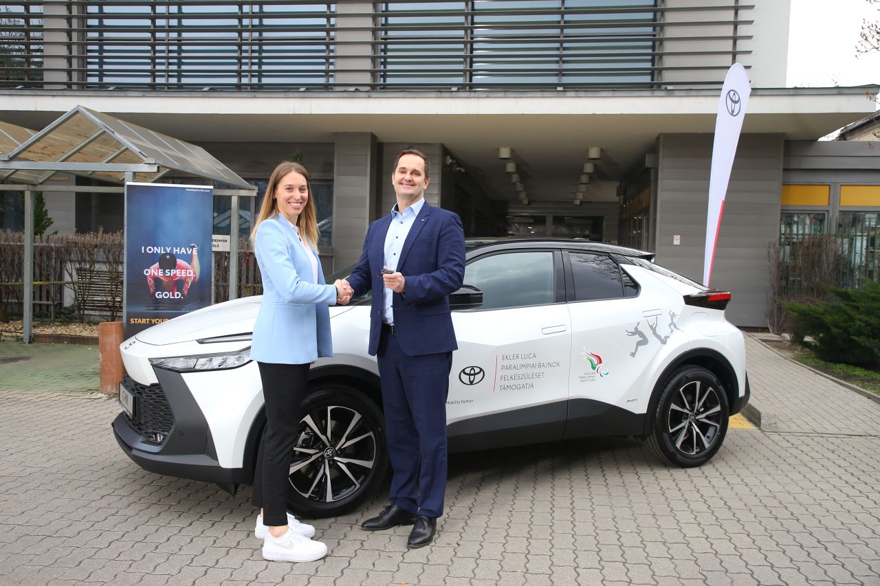 Mától Ekler Luca paralimpiai bajnok is a Toyota támogatásával készülhet az idei Paralimpiára