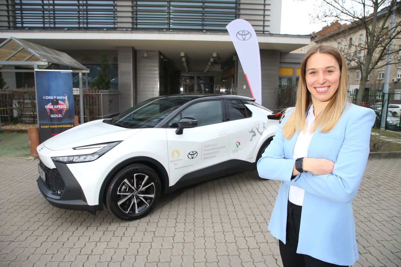 Mától Ekler Luca paralimpiai bajnok is a Toyota támogatásával készülhet az idei Paralimpiára