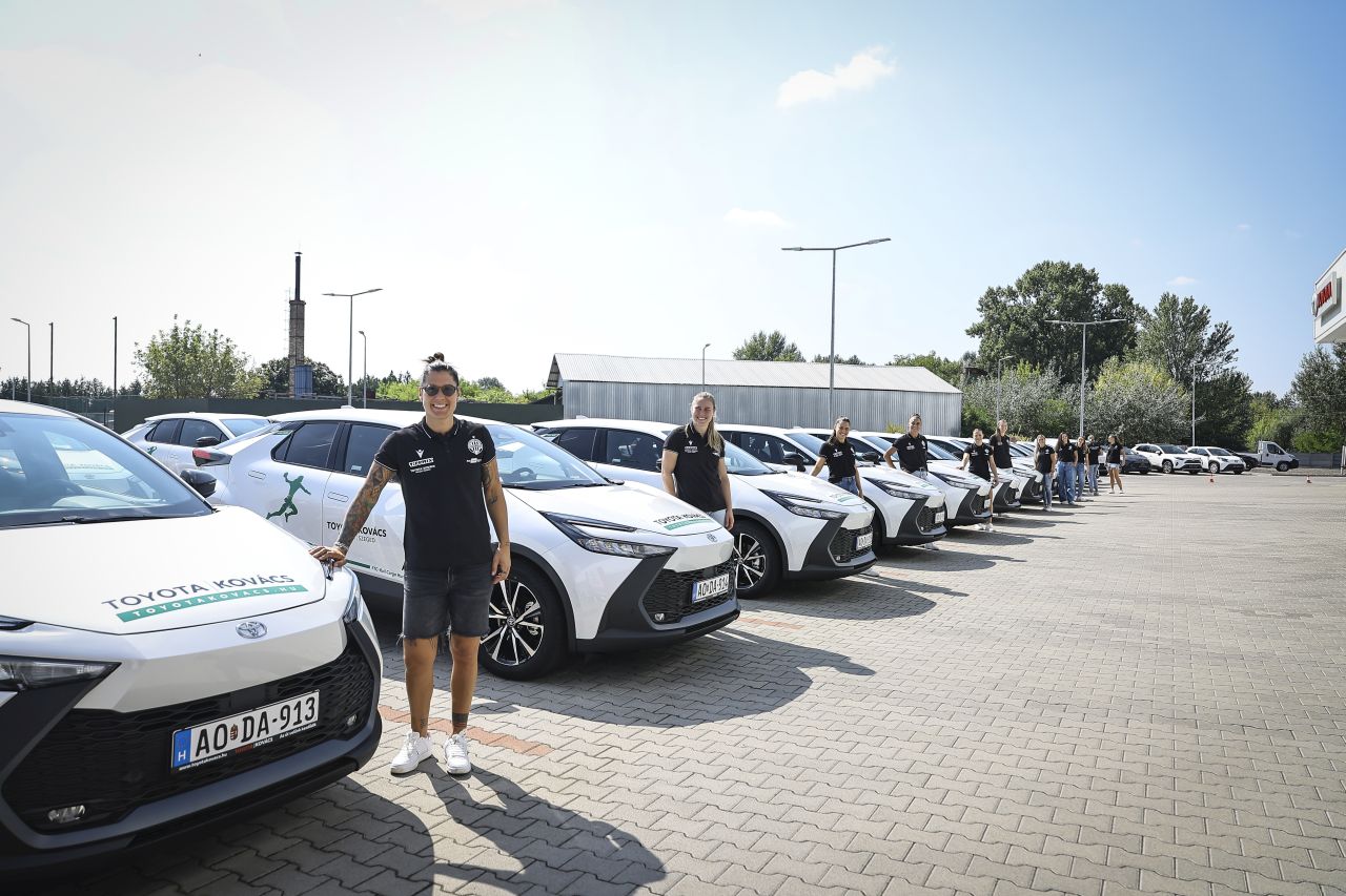 Második évébe lépett az FTC-Rail Cargo Hungaria női kézilabdacsapata és a Toyota Kovács együttműködése 