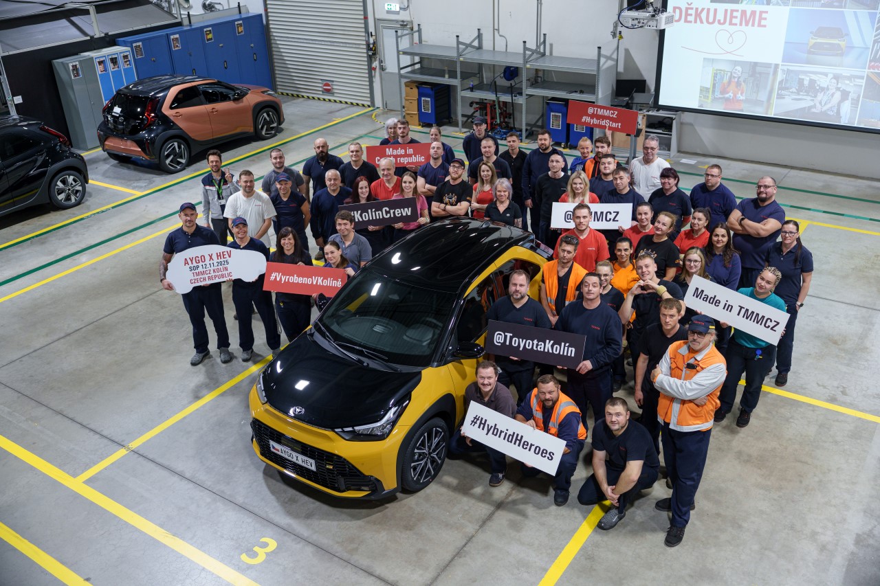 Toyota zahajuje v Kolíně výrobu nového modelu Toyota  Aygo X v hybridní verzi