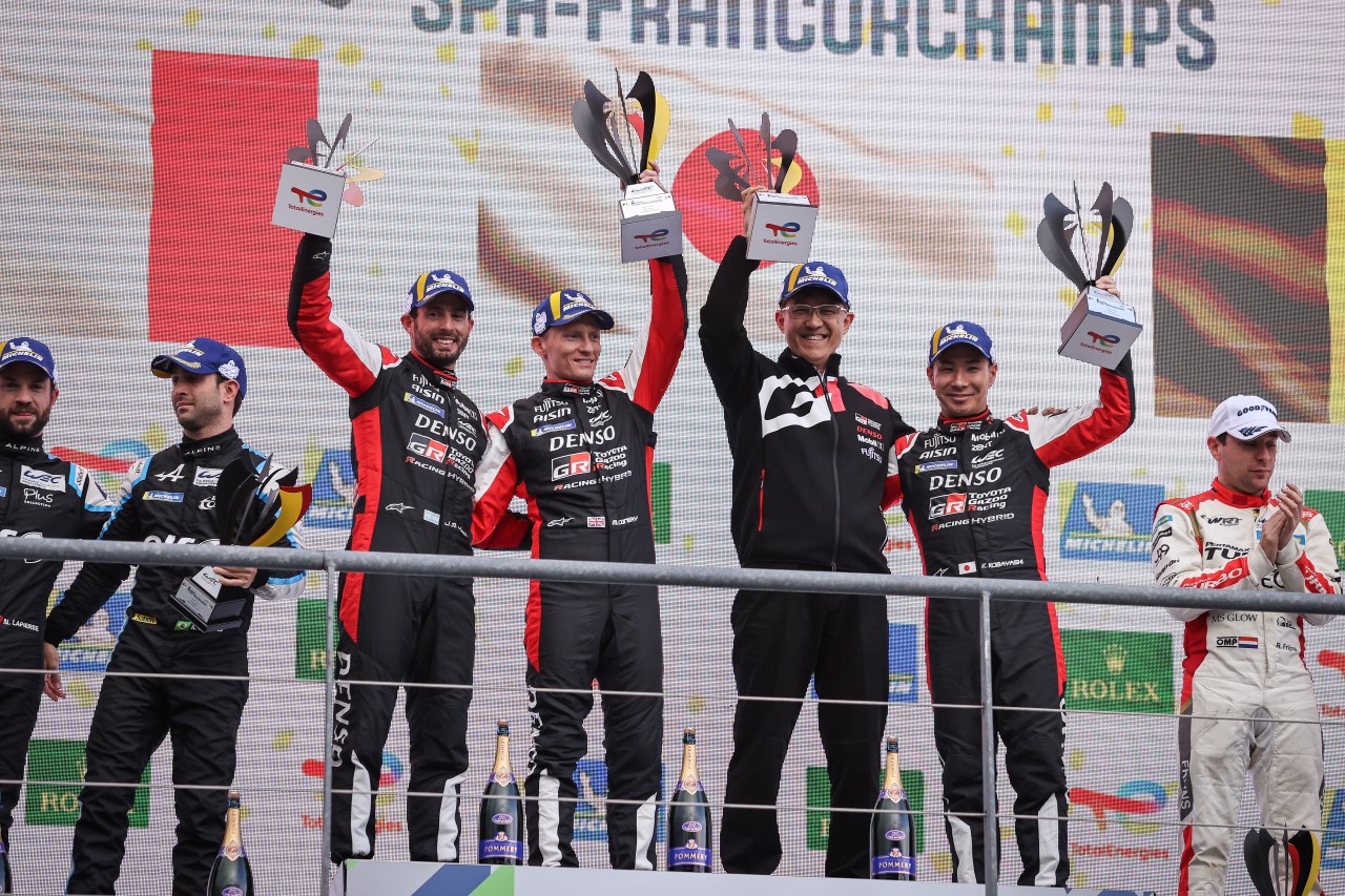 TOYOTA GAZOO Racing wygrywa wyścig na torze Spa-Francorchamps