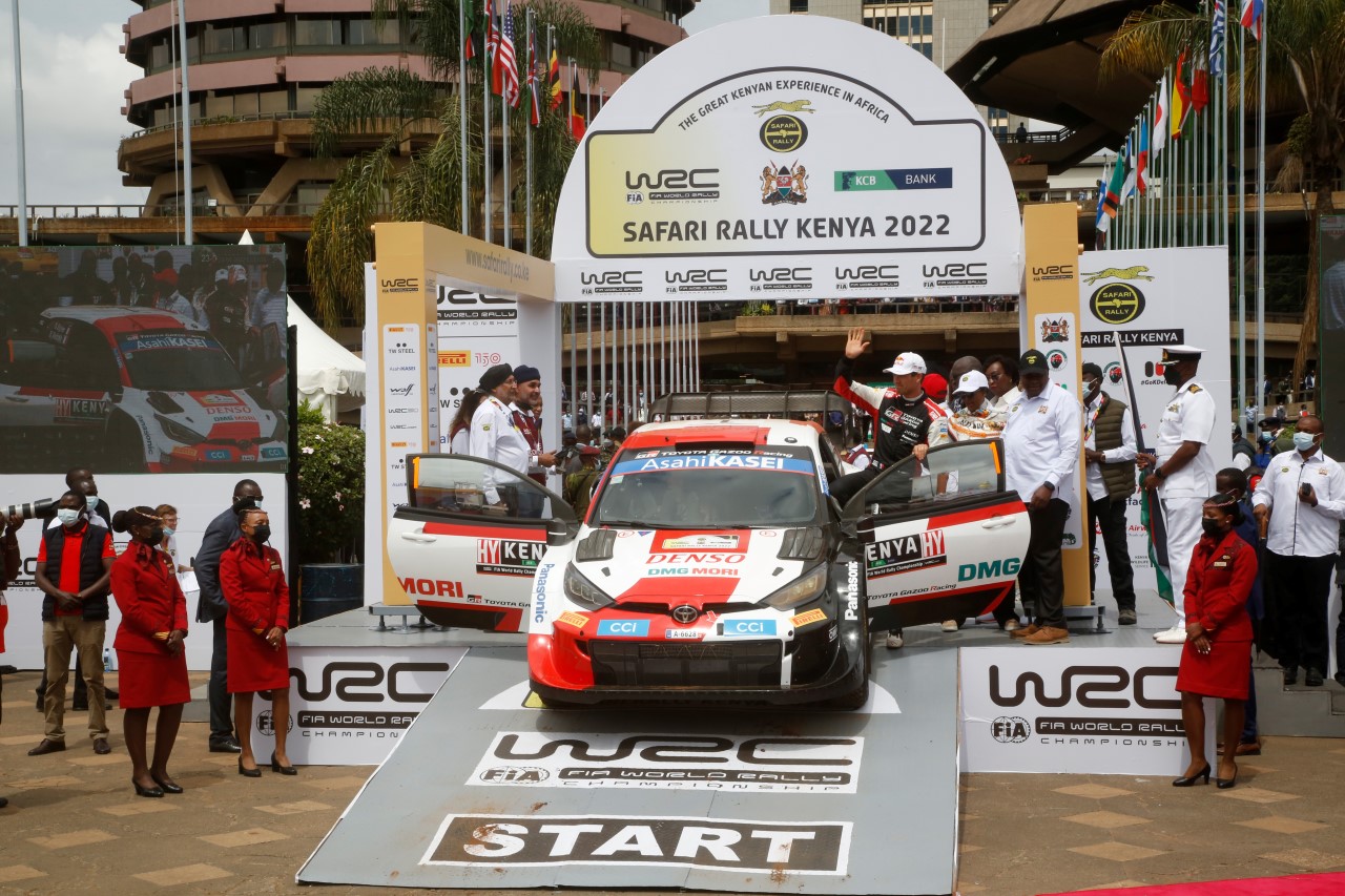 Spektakularny sukces TOYOTA GAZOO Racing w Rajdzie Safari. GR YARIS Rally1 zajął w Kenii cztery pierwsze miejsca 