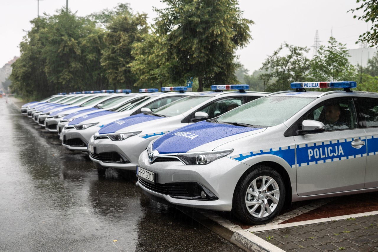 43 hybrydowe Toyoty Auris TS Kombi dla Policji w Katowicach