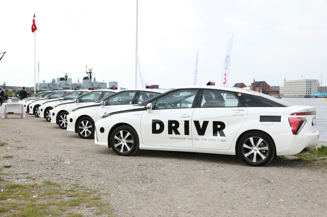 Wodorowe Toyoty Mirai taksówkami w Kopenhadze
