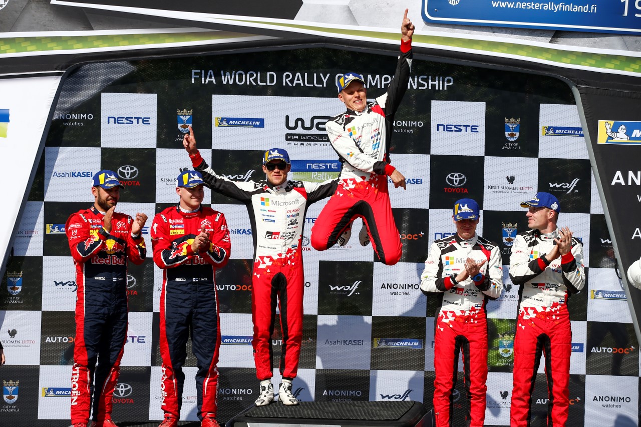  Tänak i Toyota Yaris WRC znów wygrywają w Finlandii