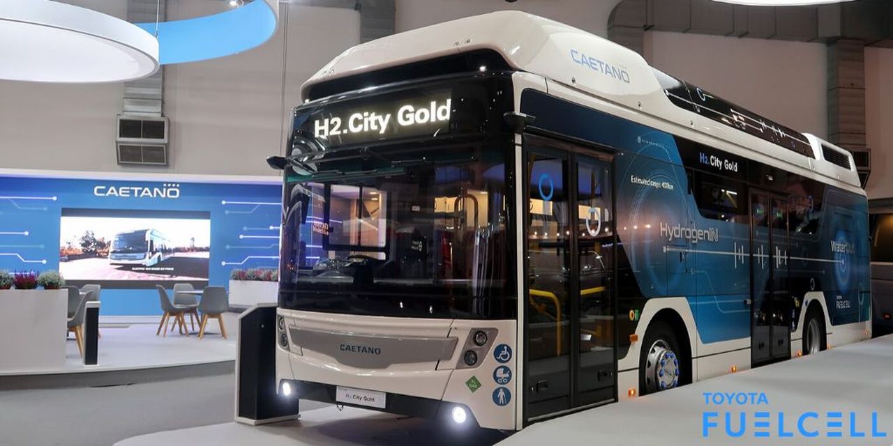 CaetanoBus SA představil první vodíkový autobus s technologií palivových článků  od Toyoty