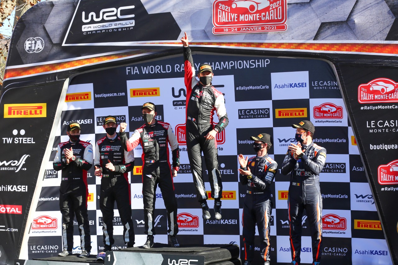   Ogier vybojoval rekordné ôsme víťazstvo v Monte-Carle. Toyota Yaris WRC bola prvá a druhá