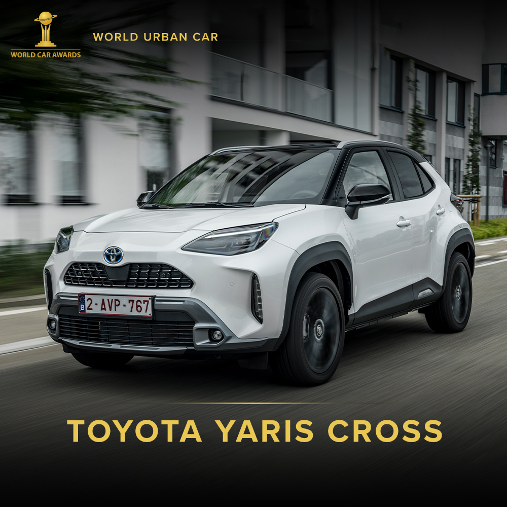 Toyota Yaris Cross získala titul Světové městské auto roku 2022