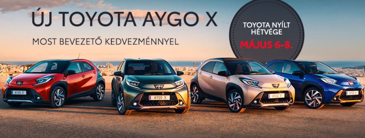 Bevezető kedvezménnyel érhető el most hétvégén a vadonatúj Toyota Aygo X 