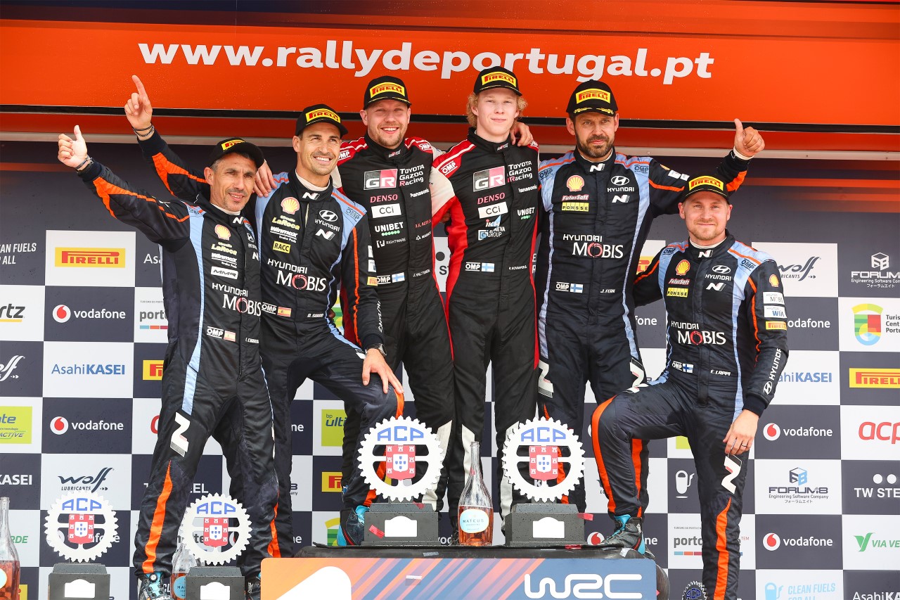 Rovanperä a TOYOTA GAZOO Racing színeiben megismételte tavalyi elsöprő győzelmét Portugáliában