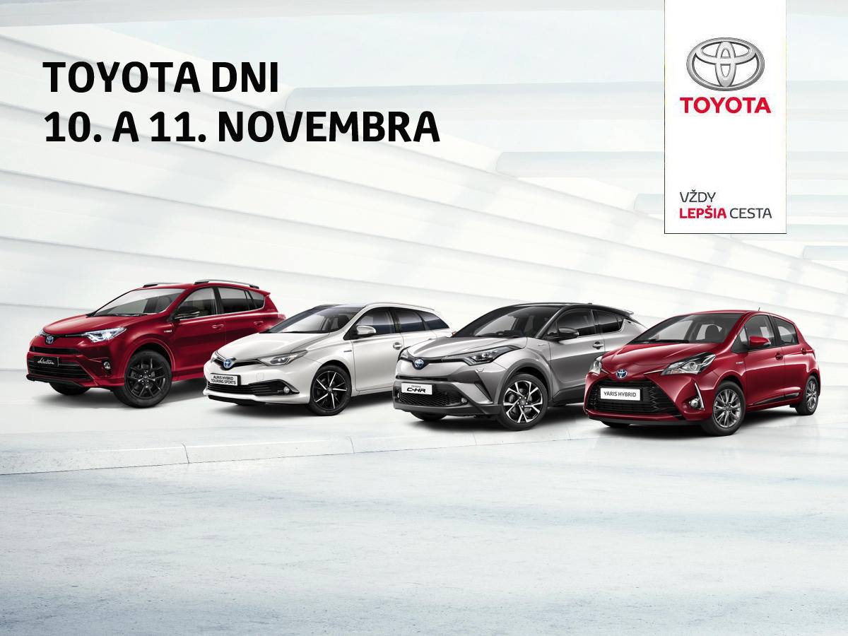  „Toyota Dni“ s  atraktívnym cenovým zvýhodnením na 400 vozidiel 