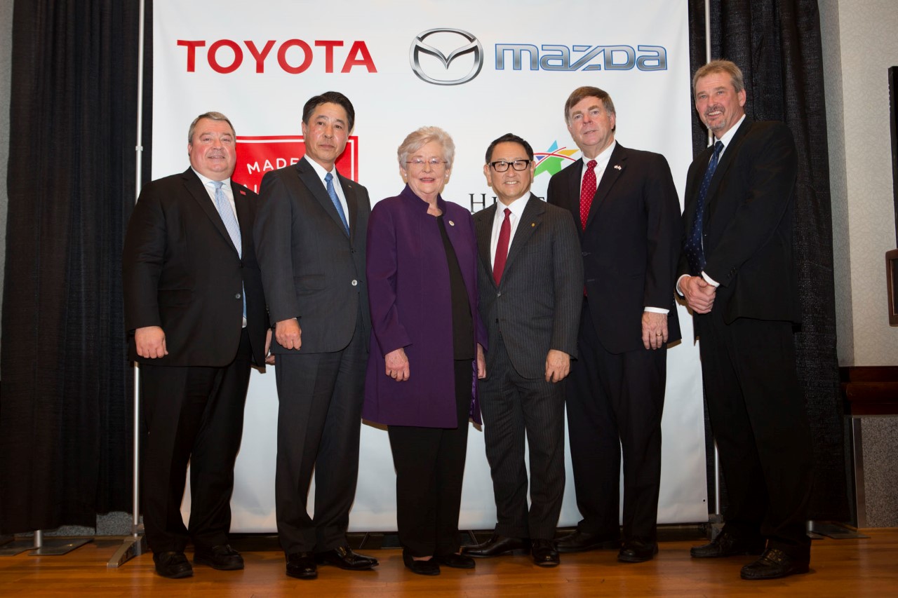 Toyota i Mazda zainwestują 1,6 miliarda dolarów w nową fabrykę samochodów w Alabamie