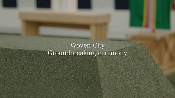 Groundbreaking ceremony (Jichinsai) for the construction of Woven City