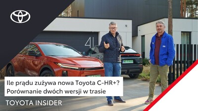 Ile prądu zużywa nowa Toyota C-HR+? Porównanie dwóch wersji w trasie | Toyota Insider