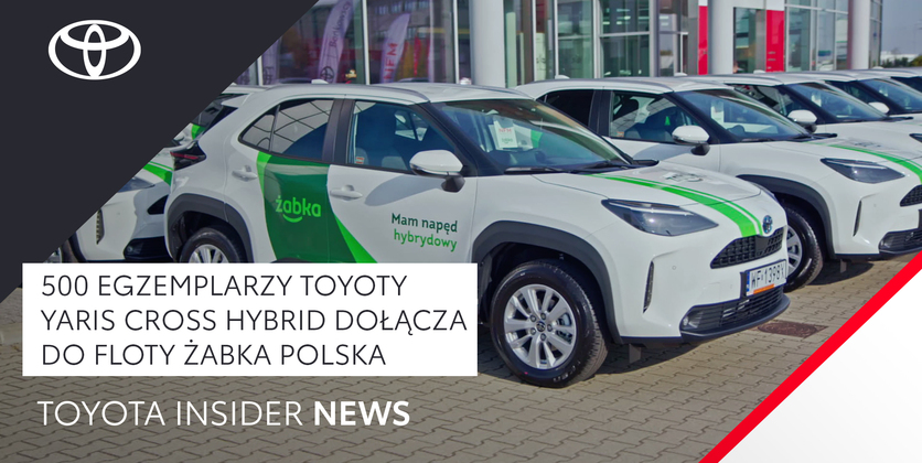 500 egzemplarzy Toyoty Yaris Cross Hybrid dołącza do floty Żabka Polska | Toyota Insider News