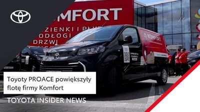 Toyoty PROACE powiększyły flotę firmy Komfort | Toyota Insider News