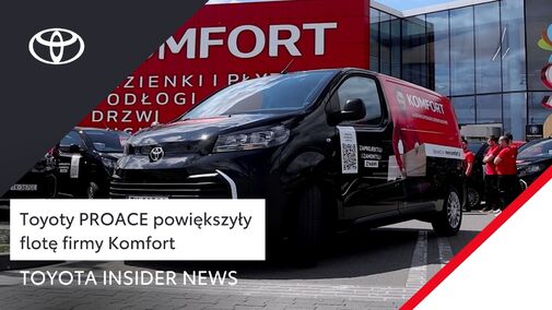 Toyoty PROACE powiększyły flotę firmy Komfort | Toyota Insider News