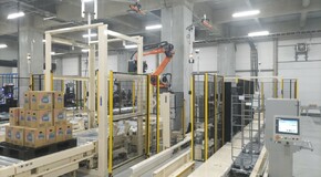 Depalletizing arm robot