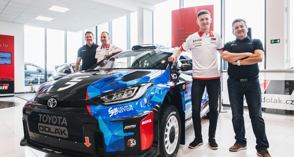  Toyota Dolák vstupuje do rallye s novým GR Yarisem Rally2 a českou posádkou
