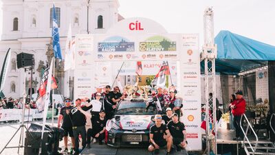 Filip Mareš s vozem Toyota GR Yaris Rally2 ovládl Rallye Šumava Klatovy 