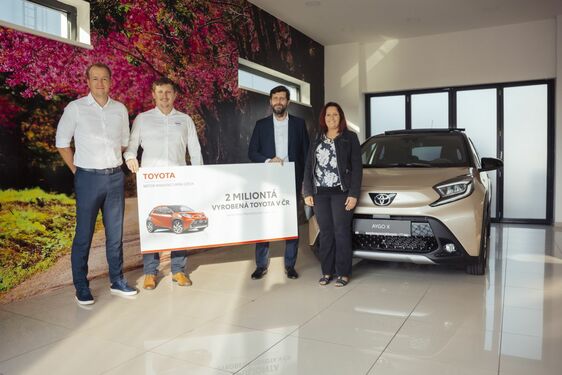 Z kolínského závodu Toyota vyjel dvoumiliontý vůz