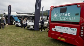 Test wodorowych autobusów Toyoty w Parku Narodowym Peak District w Wielkiej Brytanii