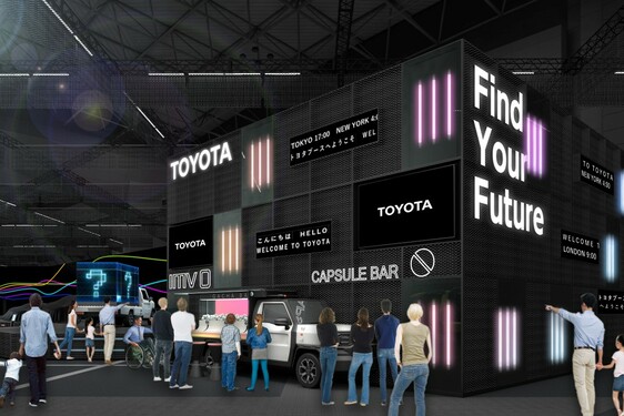 Wyjątkowe stoisko Toyoty na Japan Mobility Show 2023. Na ekspozycji Century, Crown, łazik księżycowy oraz prototypy