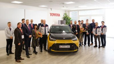  Toyota spustila v Kolíne výrobu nového modelu Toyota Aygo X v hybridnej verzii