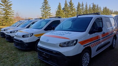 18 Toyot PROACE CITY Long z zabudową serwisową dla Polskiej Spółki Gazownictwa