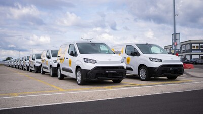 Toyoty PROACE CITY w barwach Sandwicz Szop. Toyota dostarczyła 60 vanów