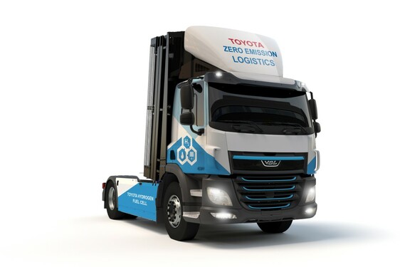 Hydrogen fuel cell trucks