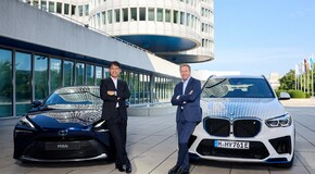 Koji Sato, President of Toyota Motor Corporation, Oliver Zipse, Chairman of the Board of Management of BMW AG