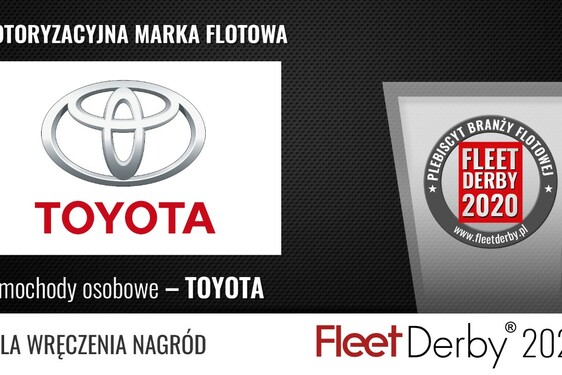 Toyota najlepszą marką flotową w konkursie Fleet Derby 2020