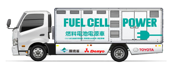 Hidrogén üzemanyagcellás áramfejlesztő járművön dolgozik a Toyota és a Denyo