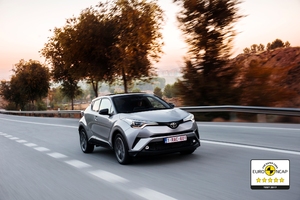 Toyota C-HR získala nejvyšší pětihvězdičkové ocenění v  bezpečnostních testech Euro NCAP