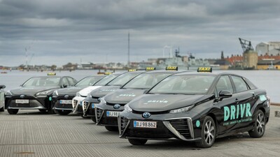  A Toyota és a DRIVR 100 hidrogénüzemű taxit állított szolgálatba Koppenhágában 