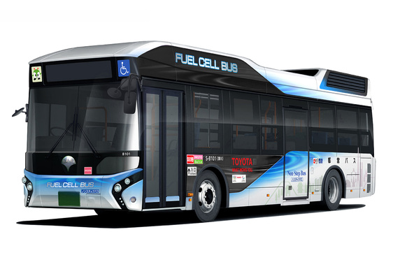 Autobus na ogniwa paliwowe Toyota FC Bus włączony do systemu transportu miejskiego w Tokio