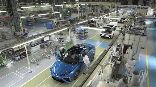 Toyota Mirai 2014 - produkcja: selekcja części