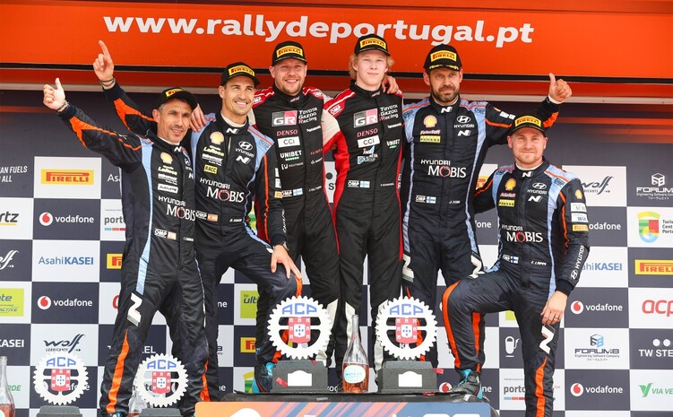  Rovanperä a TOYOTA GAZOO Racing színeiben megismételte tavalyi elsöprő győzelmét Portugáliában