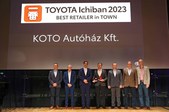  Kilencedik alkalommal bizonyult a legjobb magyarországi Toyota márkakereskedésnek a Toyota Koto Autóház
