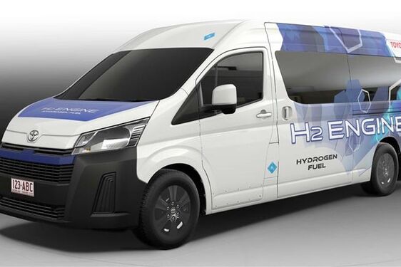 Hidrogén belsőégésű HiAce-t tesztel a Toyota Ausztráliában