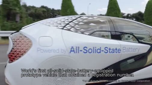 A Vehicle equipped with all-solid-state batteries